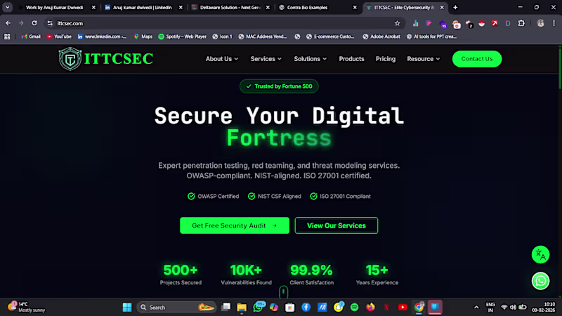 Cover image for Delivered a secure and responsive