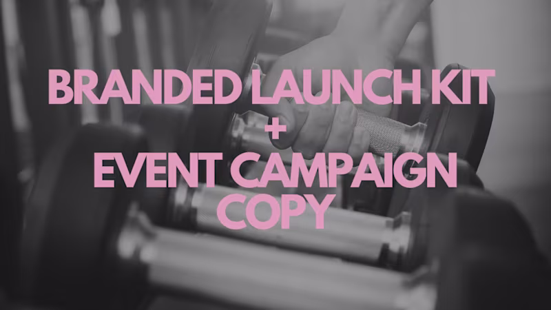 Cover image for Launch in a Box: Messaging + Promo Assets for an Event