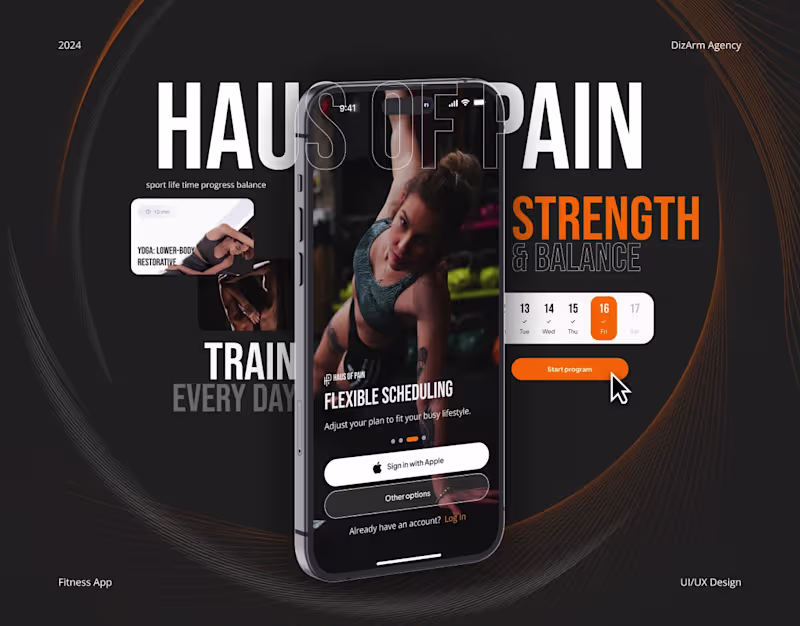 Cover image for PROGRESS TRACKING APP | FITNESS APP | SPORT | UIUX