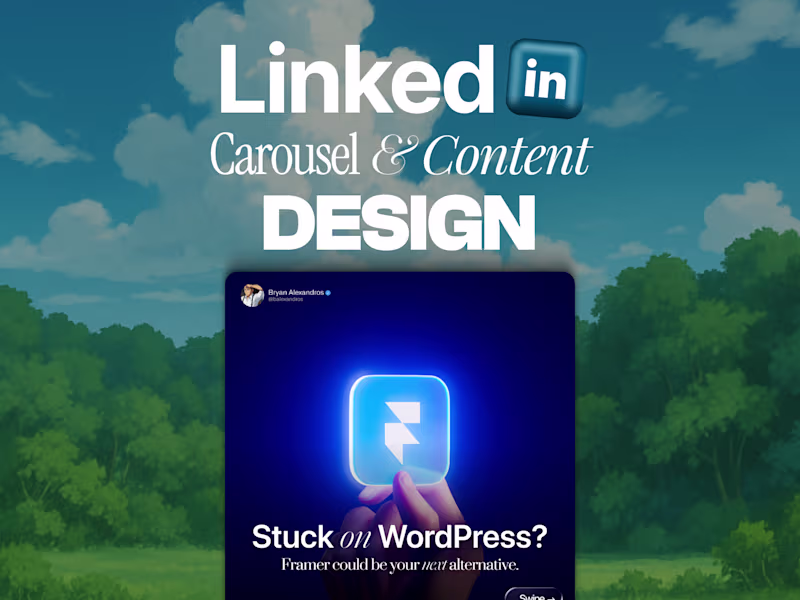 Cover image for LinkedIn Carousel & Content Design