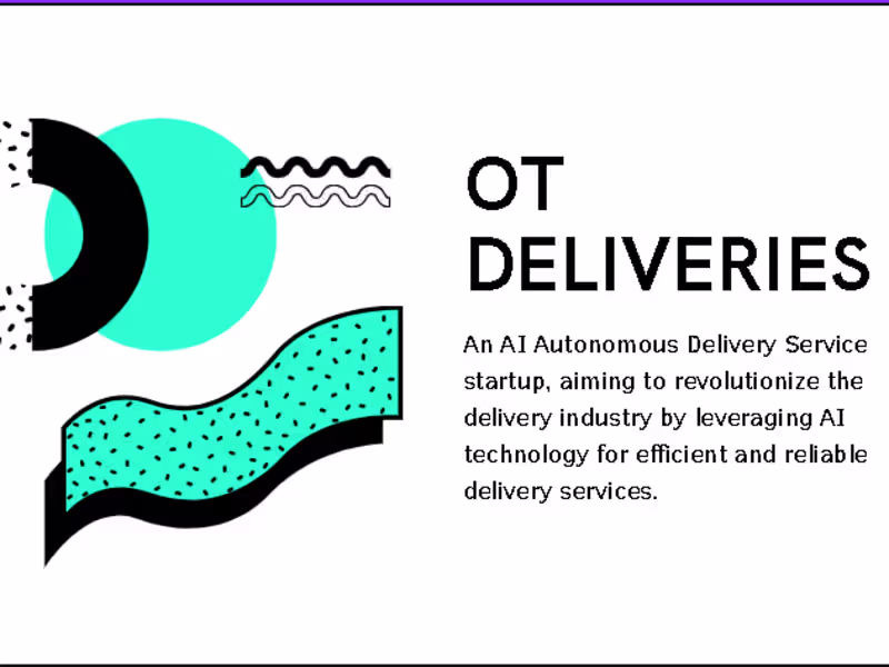 Cover image for AI Delivery Startup Pre-Seed Pitch Deck