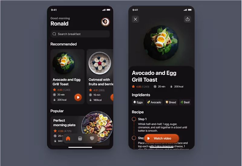 Cover image for Food Delivery Concept App –