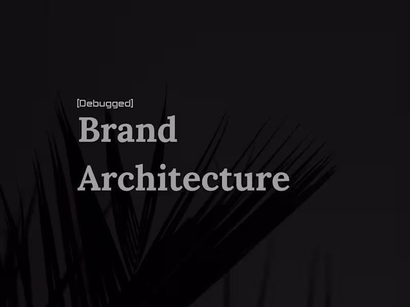 Cover image for Brand Architecture