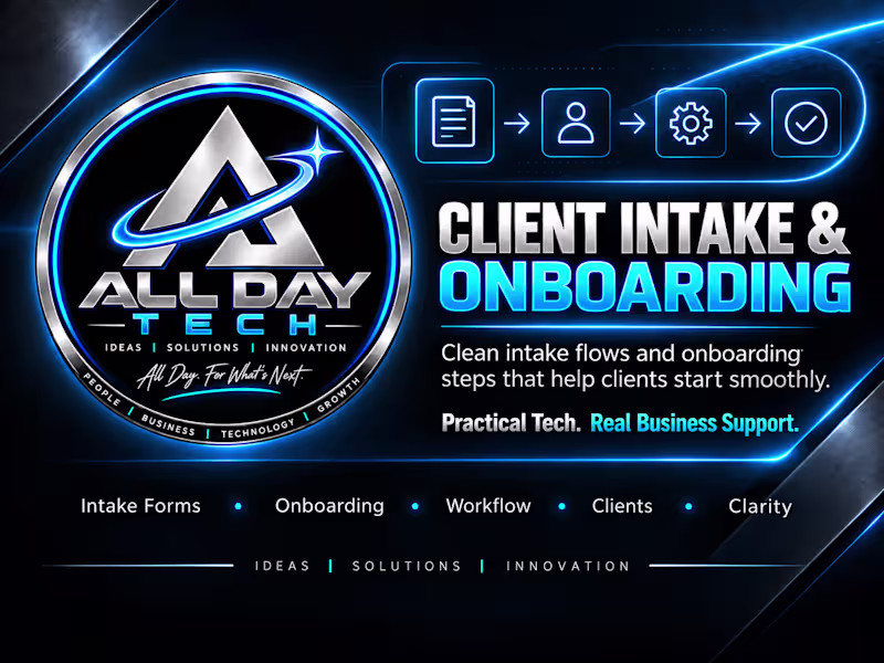 Cover image for Client Intake & Onboarding Setup