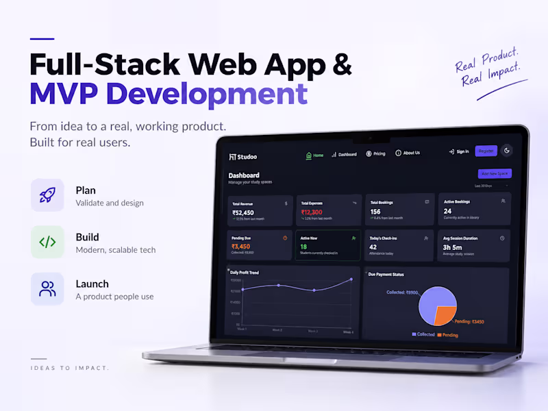 Cover image for Full-Stack Web App & MVP Development