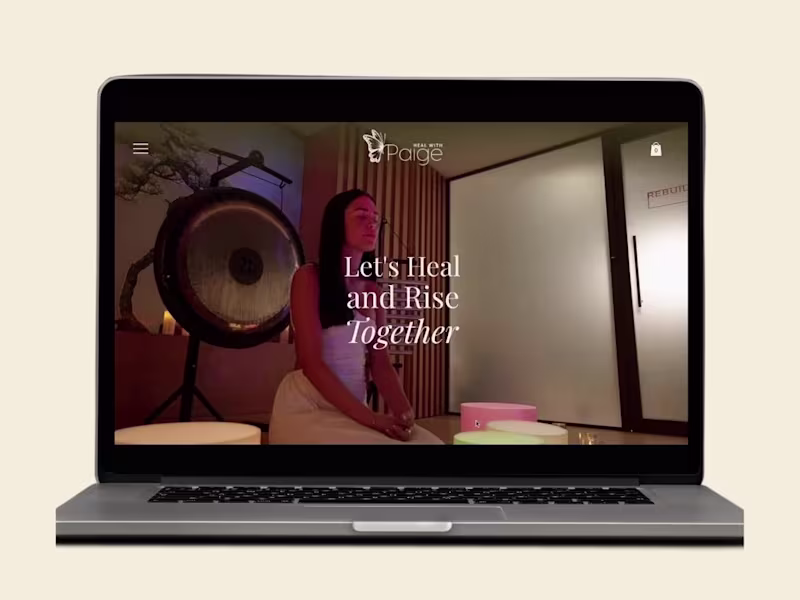 Cover image for Sound Healing Website: Heal With Paige
