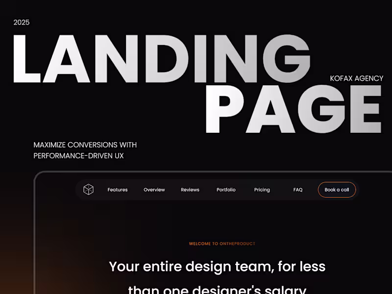 Cover image for UI / UX Website Design for a Digital Product
