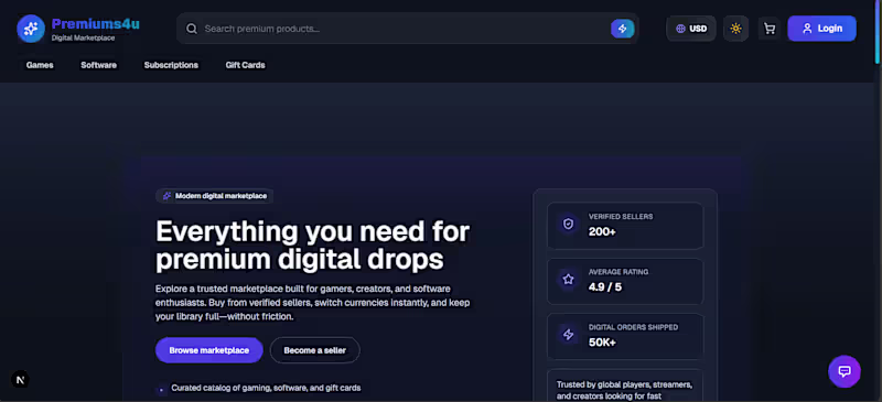 Cover image for 🚀 Building Premiums4U — High-End Subscription Store (WIP) D...