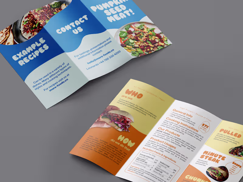 Cover image for Vegan Product Packaging Design + Flyer Branding