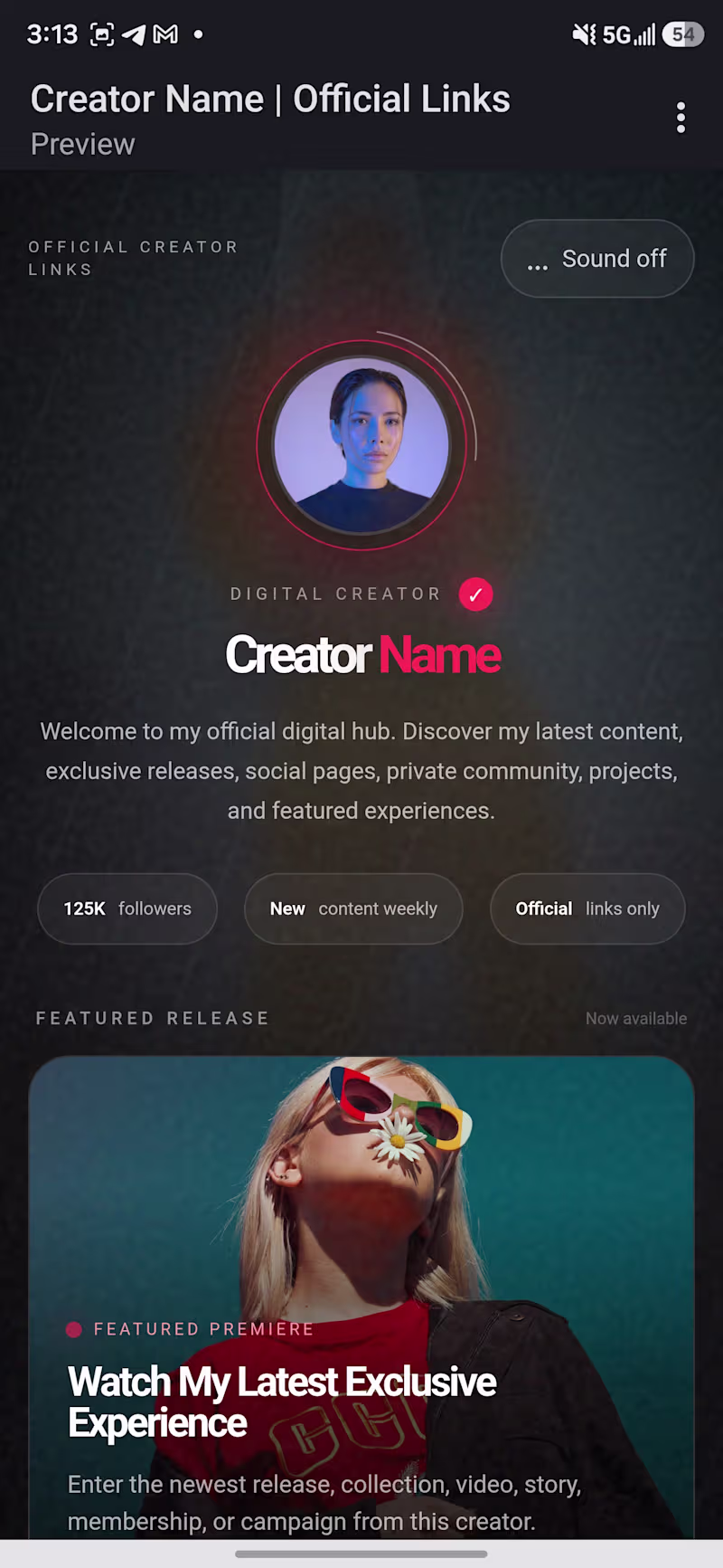 Cover image for A custom animated link tree