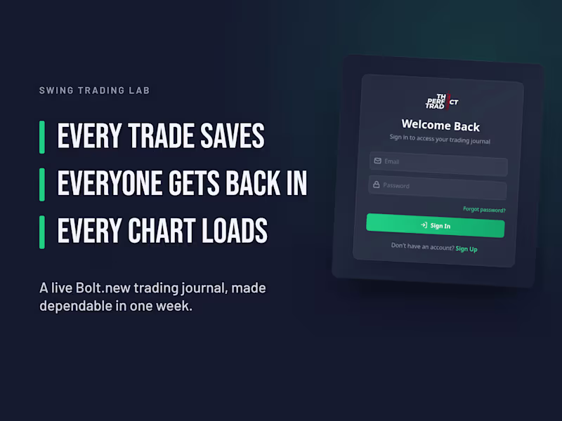 Cover image for The Perfect Trade: A Trading Journal Its Users Can Rely On