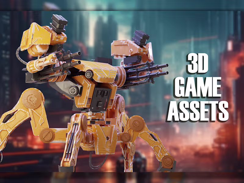 Cover image for I will create 3d game asset and models for you