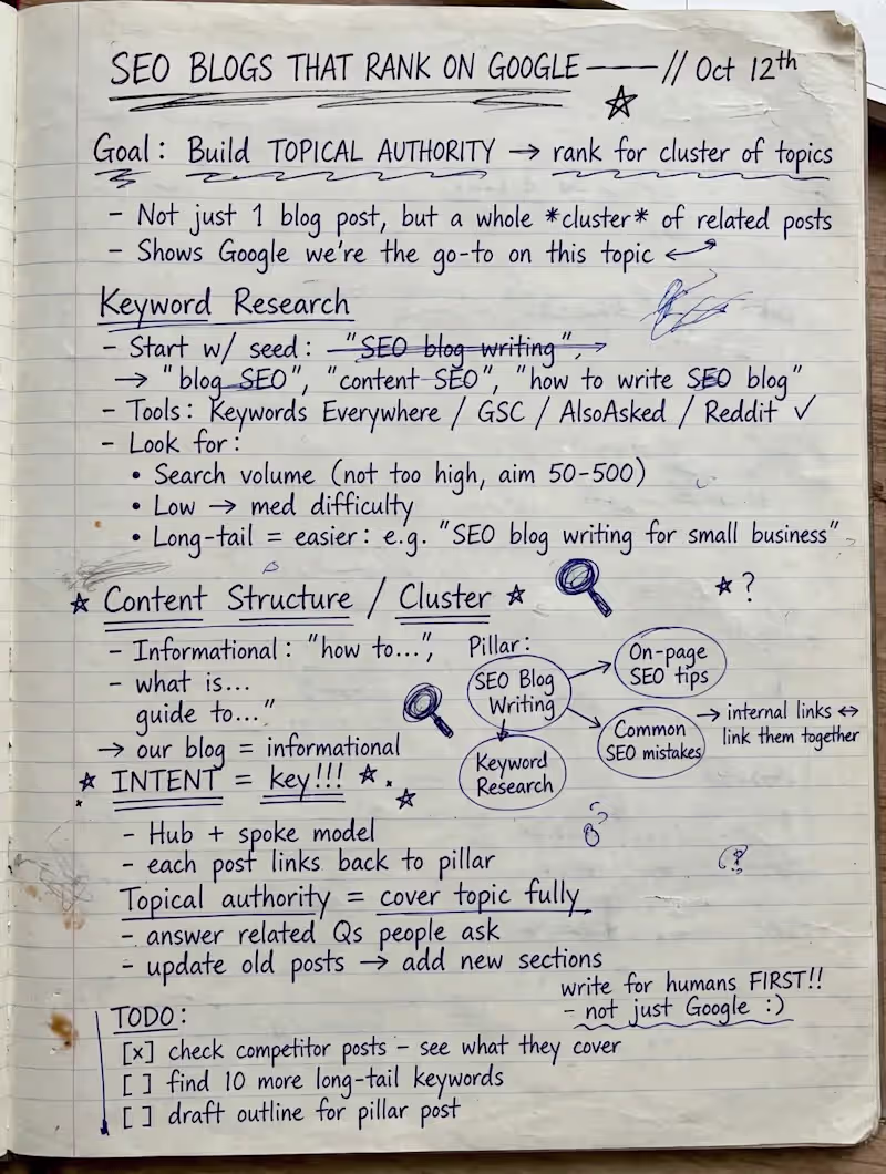 Cover image for SEO Blog Writing | 100% Human-Written Blogs That Rank on Google