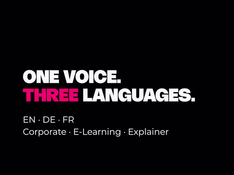 Cover image for Multilingual Voice Over — EN / DE / FR