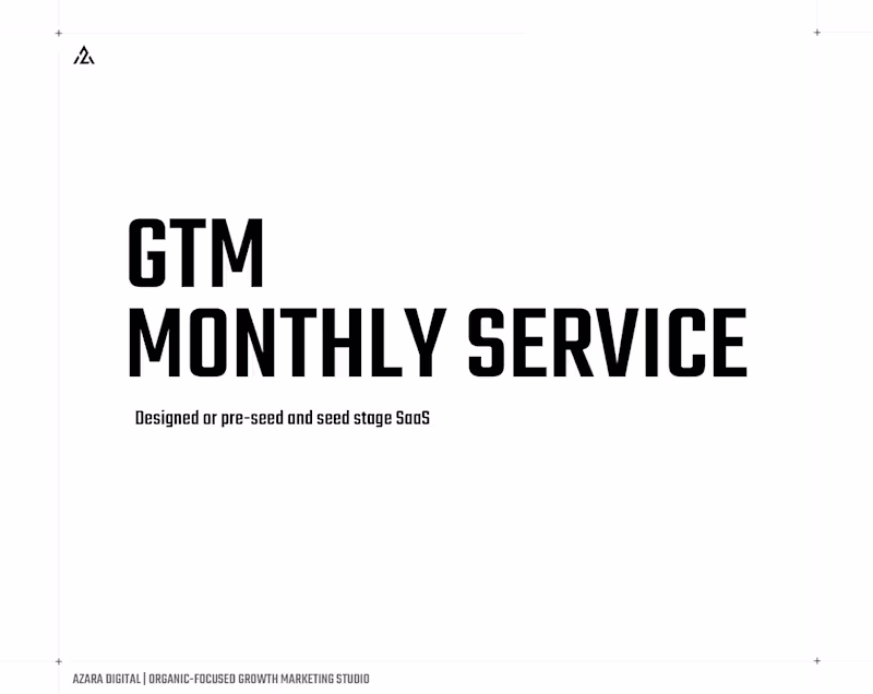 Cover image for GTM Monthly Service