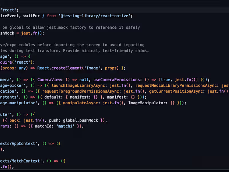 Cover image for React Native Mobile App Development
