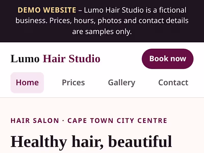 Cover image for Small Business Website, 3–5 Pages, Mobile-First