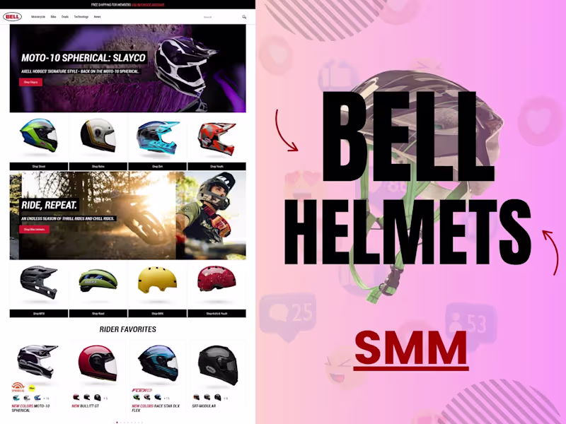 Cover image for Bell Helmets | SMM Services