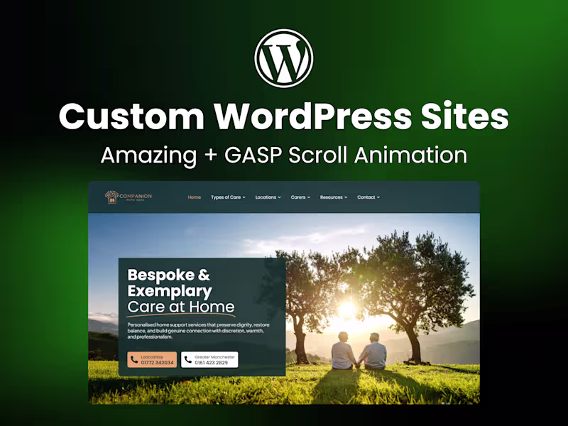 Cover image for Custom WordPress Website Design & Development