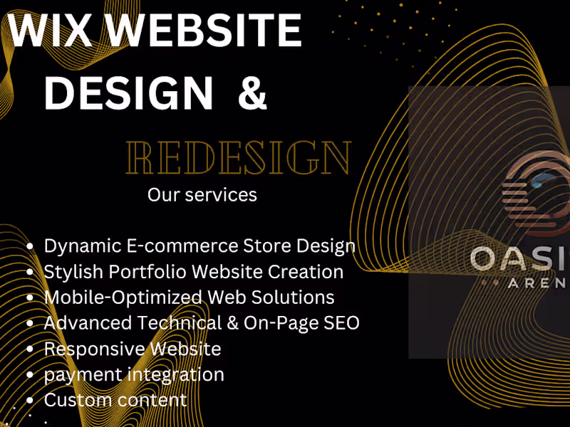 Cover image for Responsive and optimized WIX Website Design