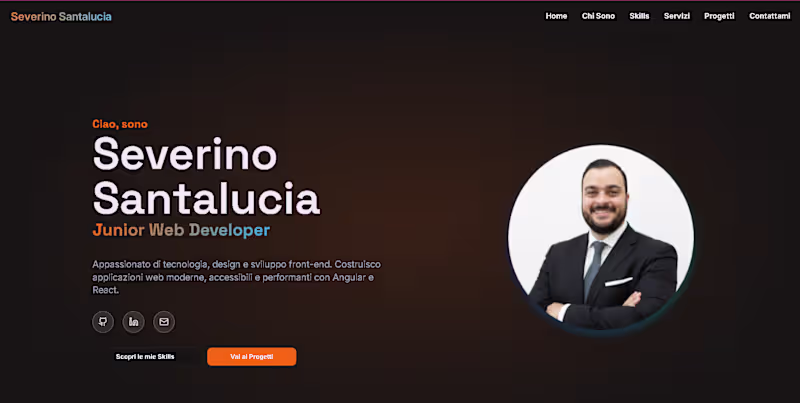 Cover image for Portfolio Personale — Angular 20 & TypeScript