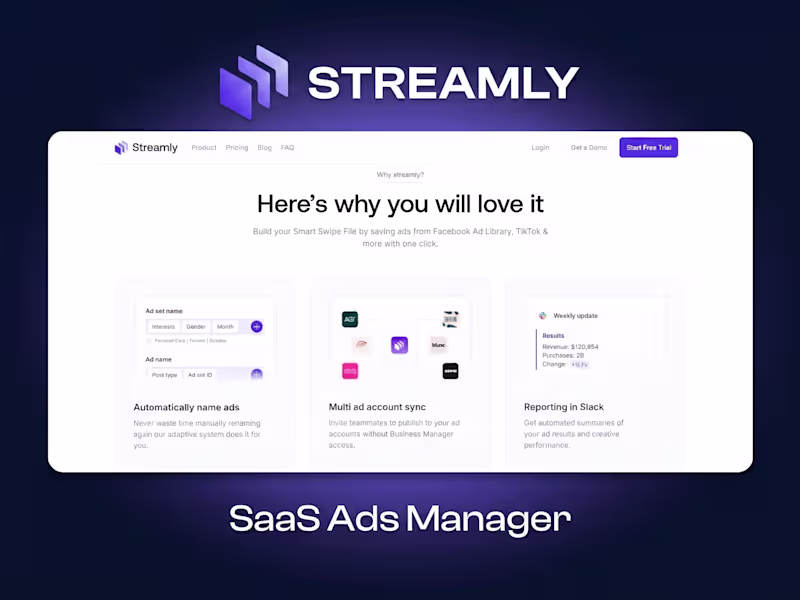 Cover image for Streamly — Bulk Meta Ads Campaign Management SaaS