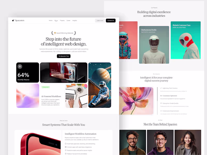 Cover image for Boost Conversions with Spaceion: Premium AI/SaaS Template