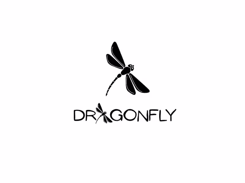 Cover image for Minimalistic logo design for dragonfly