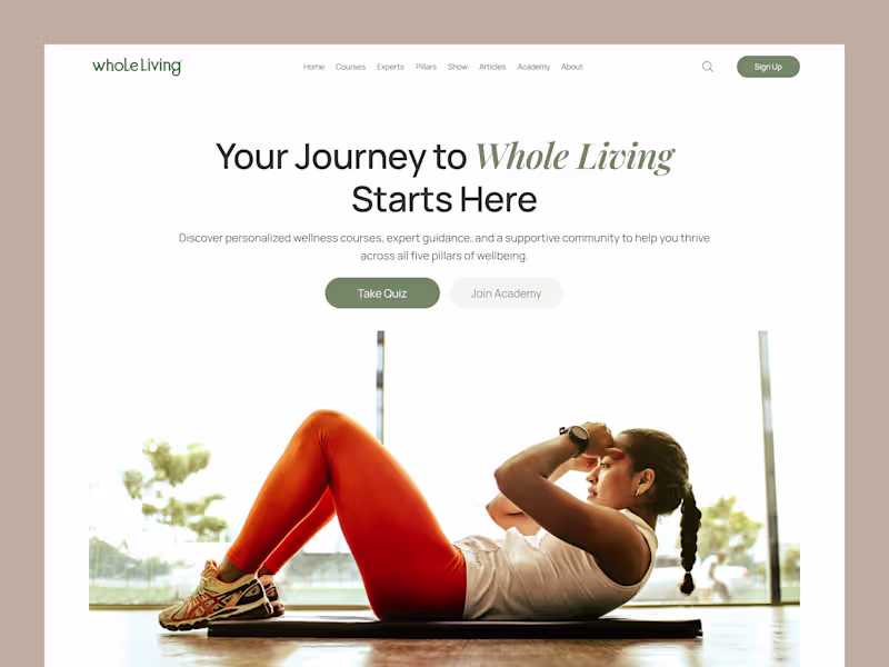 Cover image for Design a Modern Wellness Platform with Expert Guidance