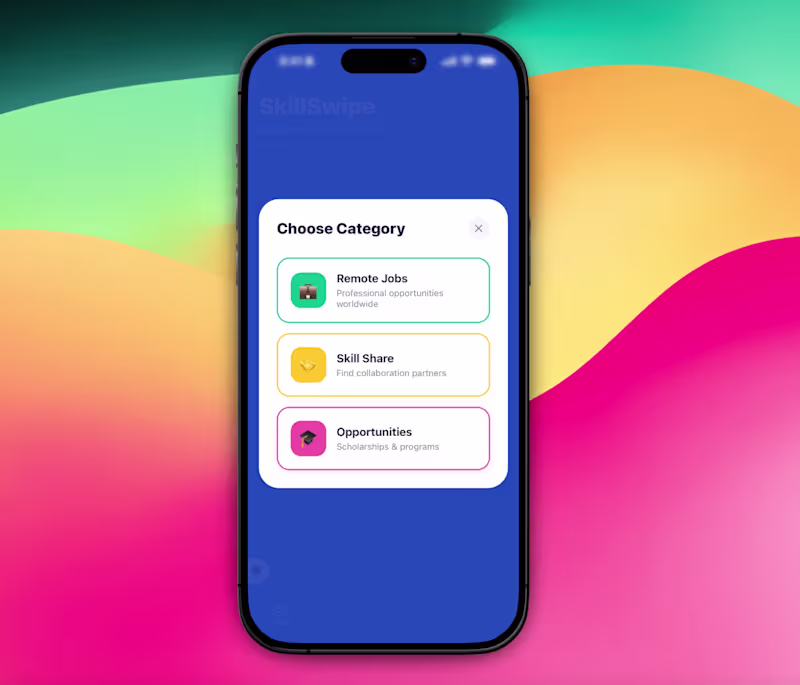 Cover image for I created SkillSwipe, an app