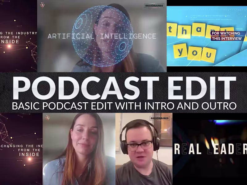 Cover image for Basic podcast edit with Intro