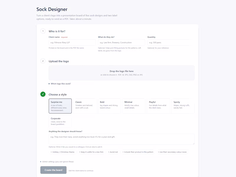 Cover image for Sockrates AI Designer
