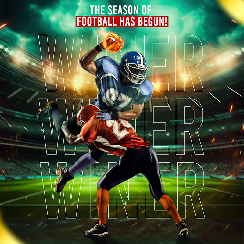 Cover image for Dynamic football social media design