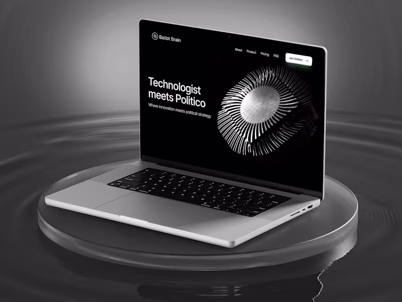 Cover image for BallotBrain // Framer Build, Referred by the Framer Team