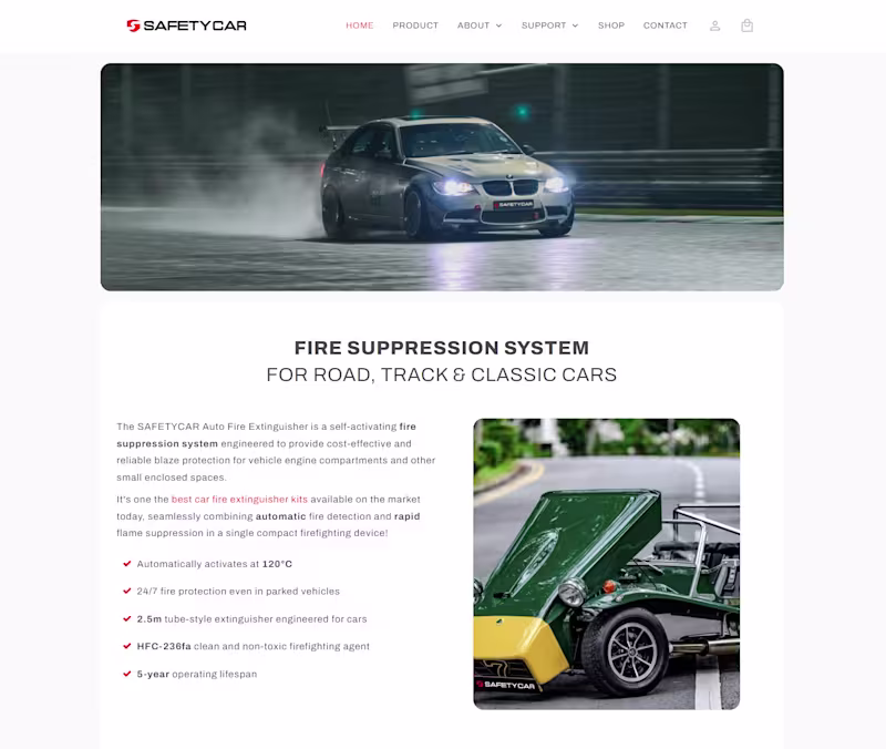 Cover image for Safety Car Labs Website