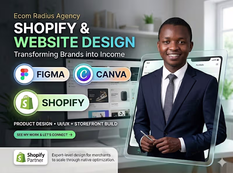 Cover image for Shopify website and product design 