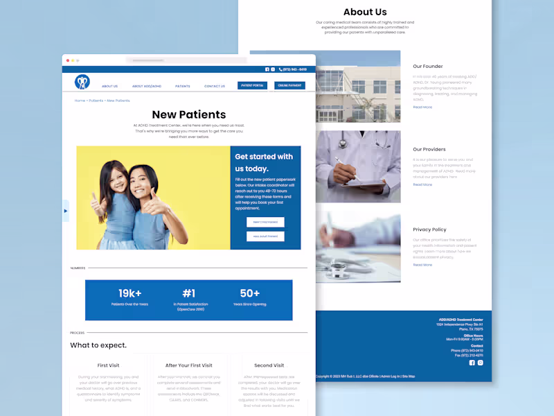 Cover image for Intuitive Website Redesign for a Clinic