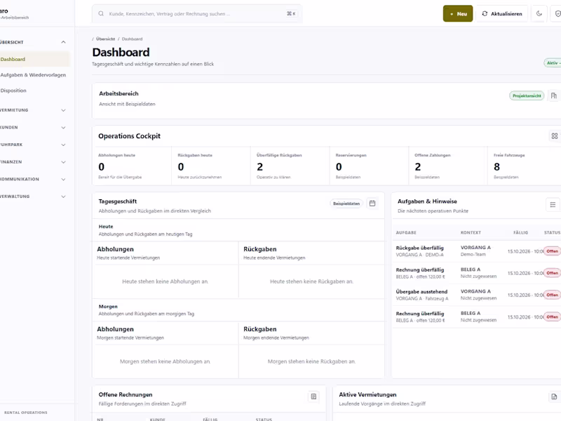 Cover image for Fleetaro | Rental Operations & CRM Web App
