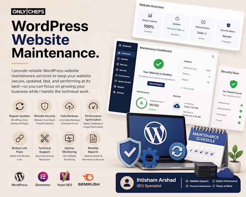 Cover image for WordPress Website Maintenance