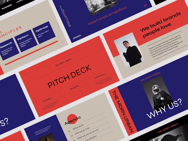 Cover image for Company Overview Deck for Premium Fashion Brand