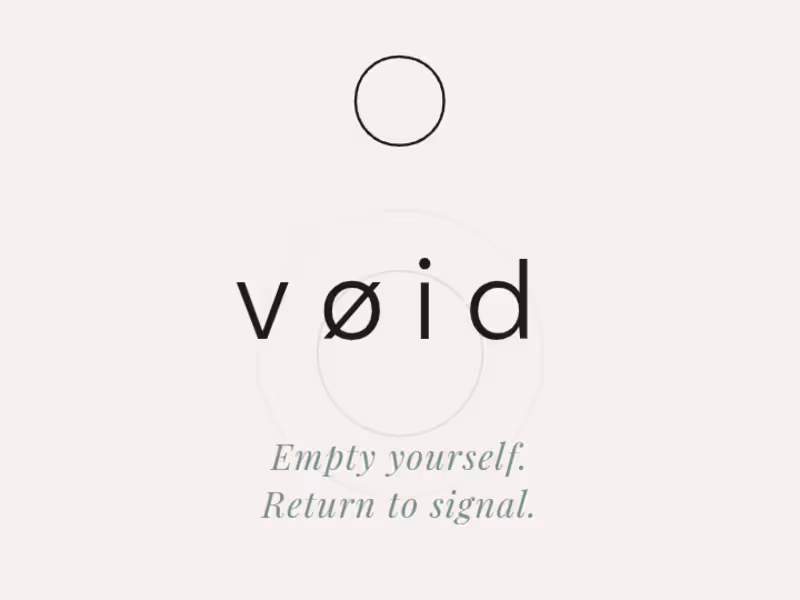 Cover image for Project: VØID Brand Identity &