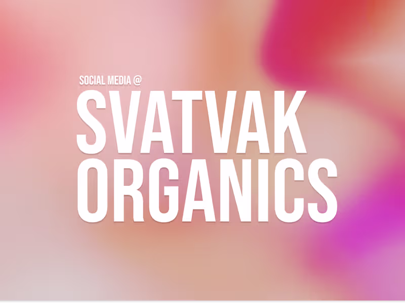 Cover image for Graphic Design @Svatvak Organics