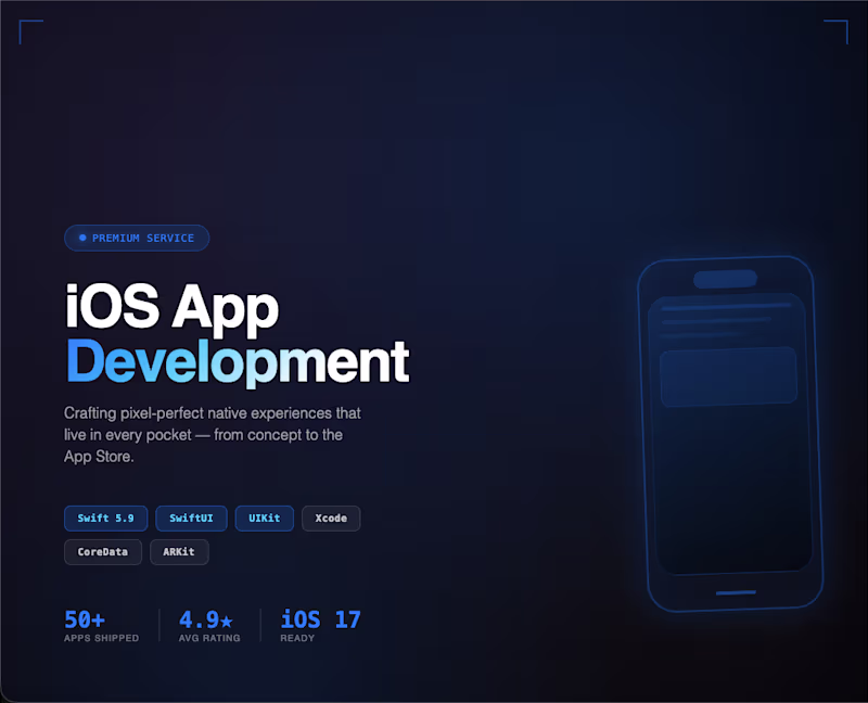 Cover image for iOS app development