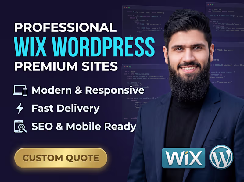 Cover image for Full-Scale WordPress & Wix Web Design & Development
