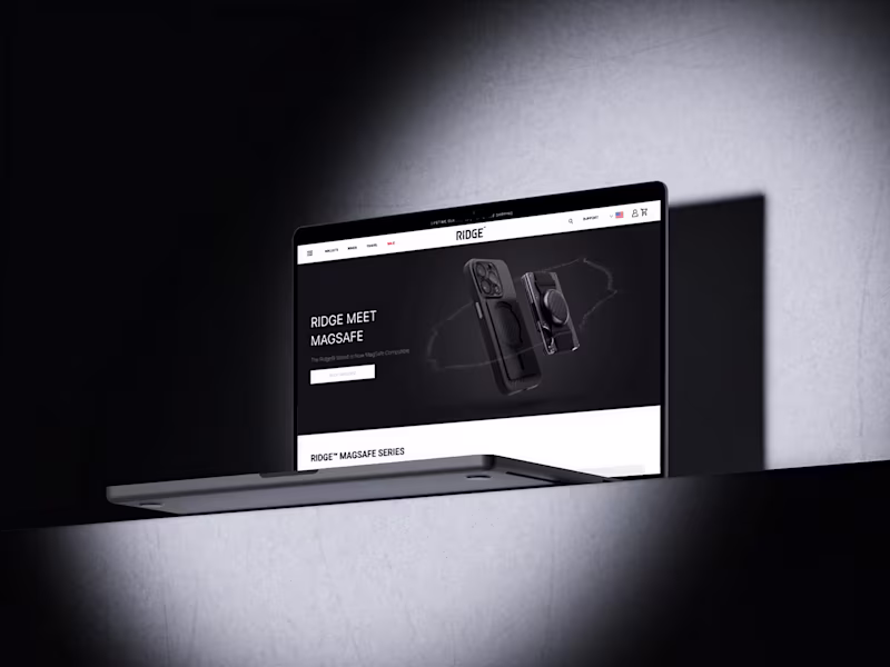 Cover image for 🚀 Ridge × MagSafe E-commerce Landing Page Concept is Live I...