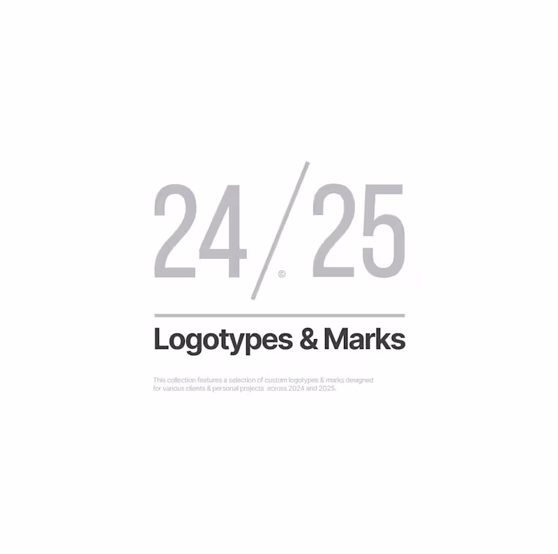 Cover image for Logotypes & Marks Collection 24/25