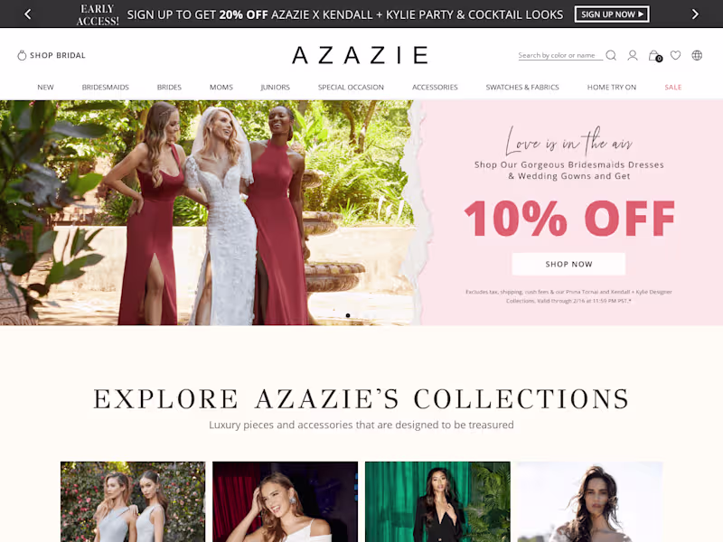 Cover image for Bridesmaid Dresses & Wedding Dresses Starting at $79 | Azazie
