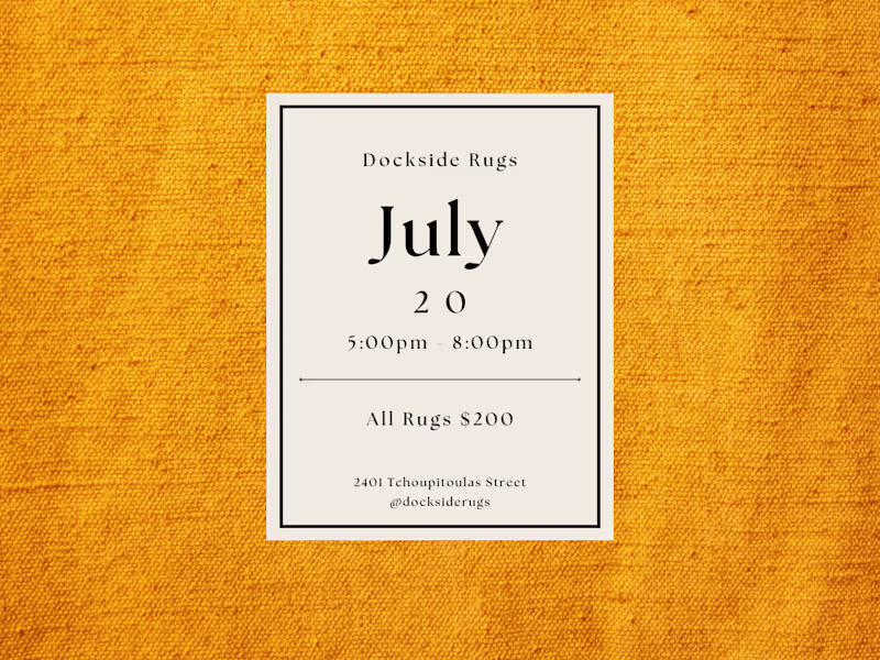 Cover image for Multi-Channel Promotion for Dockside Rugs’ Market Sale