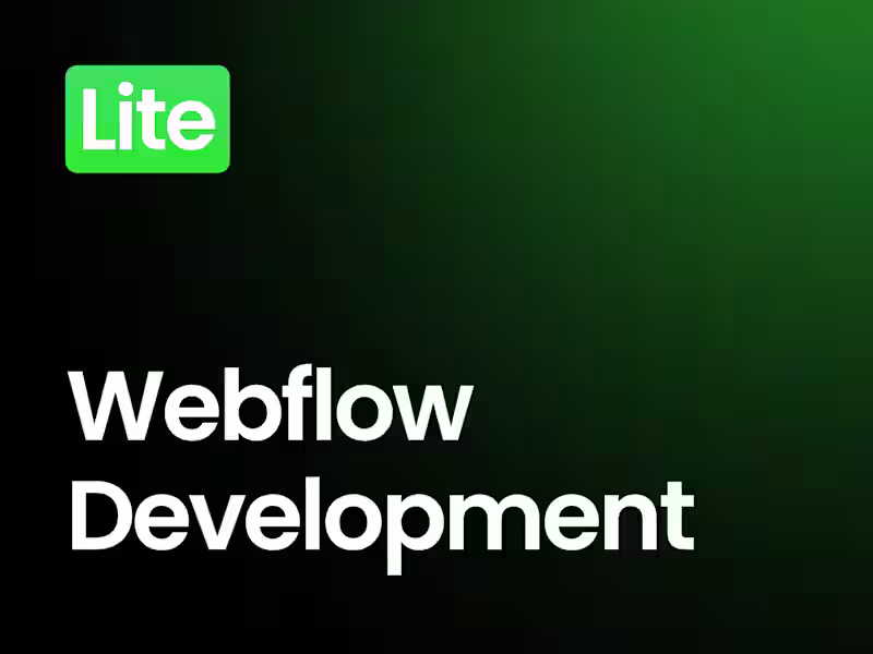 Cover image for Webflow Development Lite