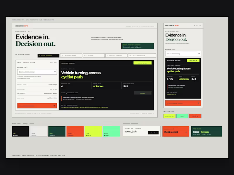 Cover image for ScenarioReceipt: Evidence-Grounded Product UI